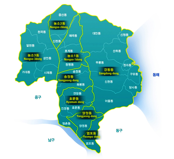 북구 지도