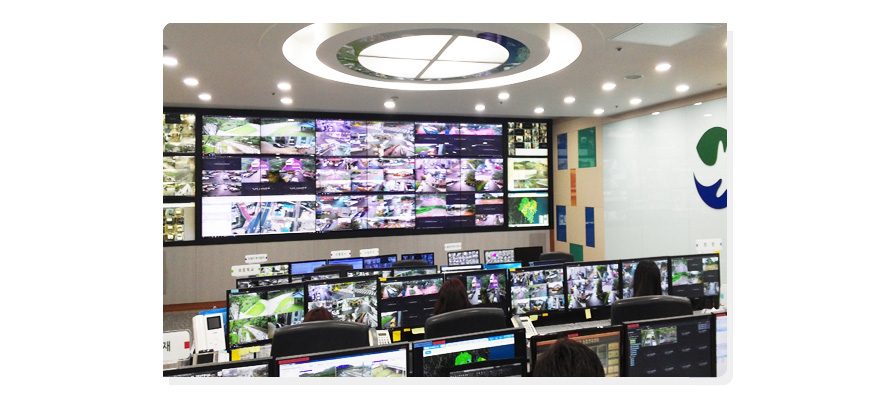 북구 CCTV 통합관제센터 내부 사진