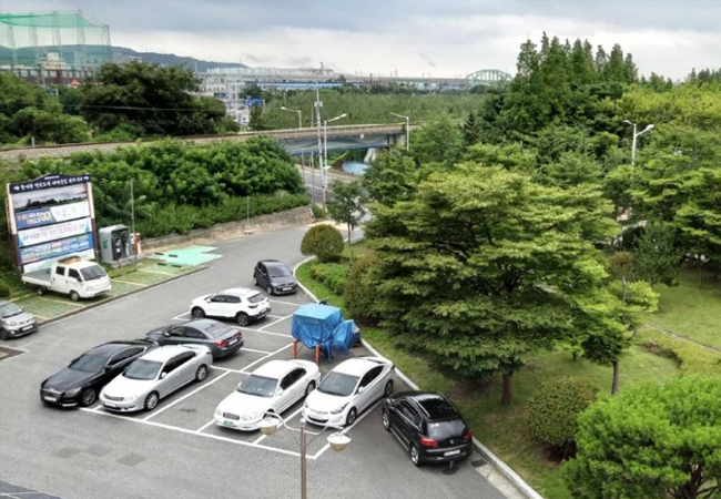 효문동 청사 주차장 조성 현장사진