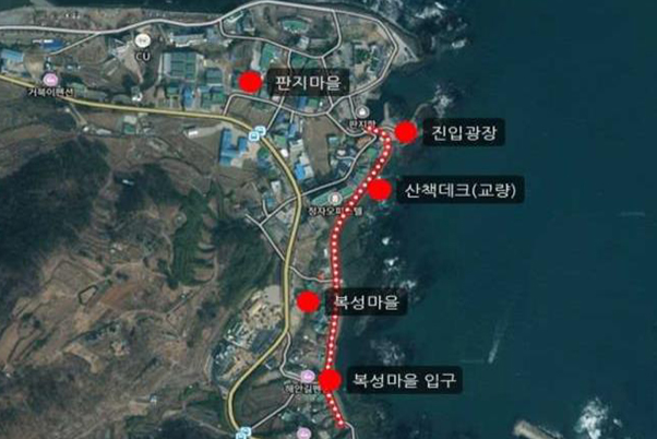 색채마을 테마파크 시범사업 위치도