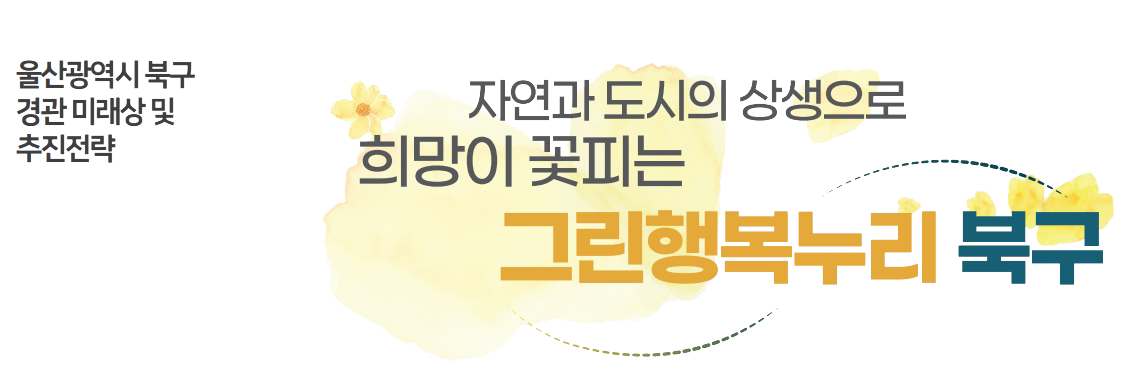 울산광역시 북구 경관 미래상 및 추진전략 : 자연과 도시의 상생으로 희망이 꽃피는 그린행복누리 북구