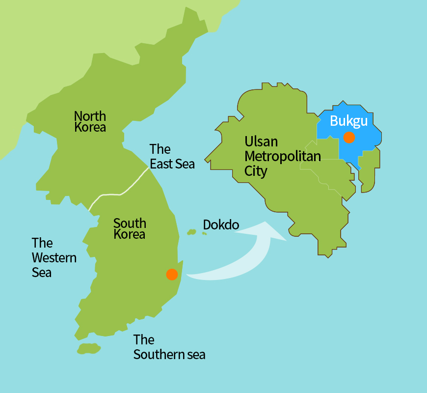 location of ulsan in korea