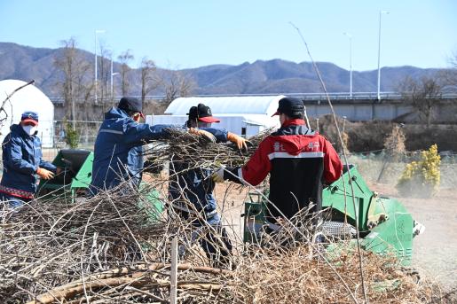 영농부산물파쇄 현장 점검