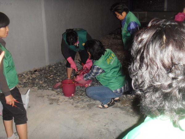 양정동 새마을부녀회 음식물쓰레기통 자체점검