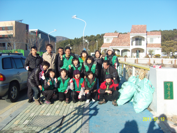 110112 송정동새마을협의회/부녀회 화동천 하천정비