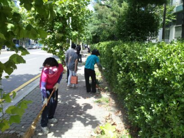 110831 대우아파트 주민 아파트 주변 환경정비