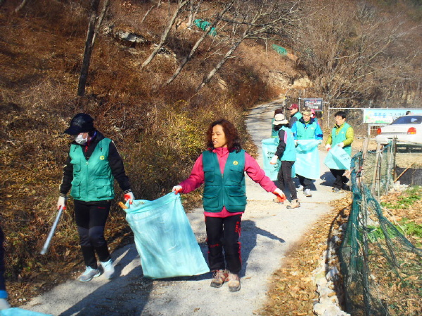 산불예방캠페인 및 등산로환경정비