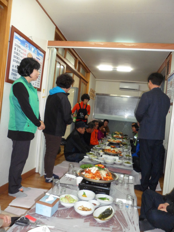 새마을부녀회 환경미화원 저녁식사 대접