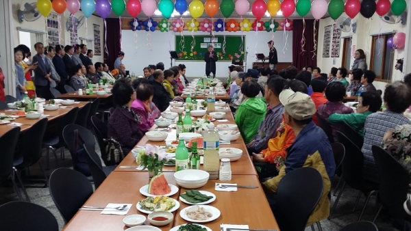 염포성당 어르신 식사대접