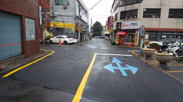 양정힐스테이트 2차 진입로 도로 정비