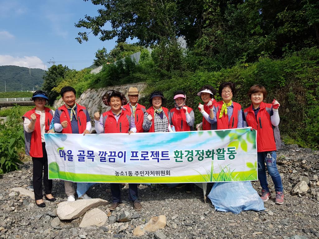 농소1동 주민자치위원회 환경정비활동